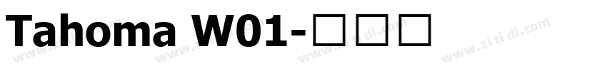Tahoma W01字体转换